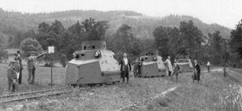 Tatra T18 draisines during factory trials