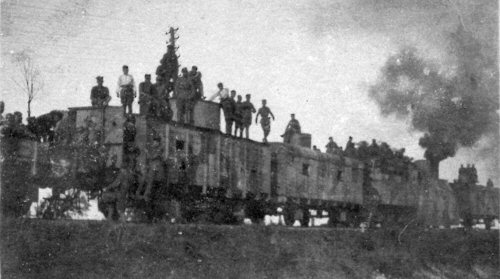 Pociąg pancerny Śmierć około 1920