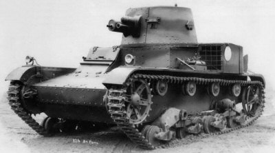 Polish modified single-turret Vickers Mk.E tank