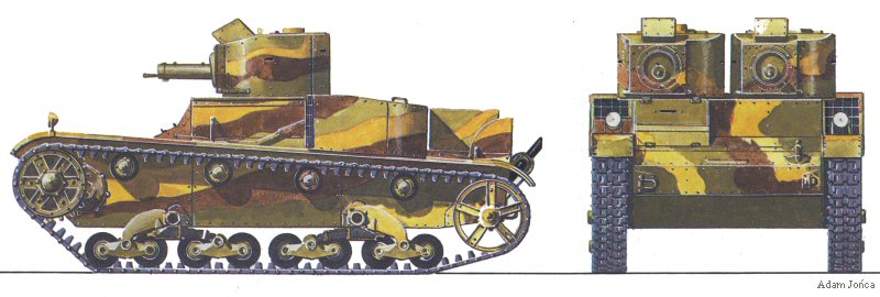 Polish Vickers Mk.E twin-turret (Adam Jońca)